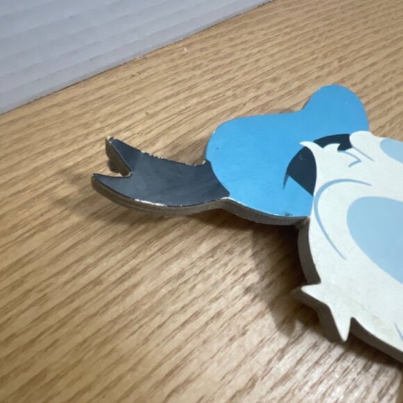 Vtg Walt Disney Productions Mickey Donald Wooden Wall Coat Rack w 4 Hooks 1982 - Picture 6 of 8